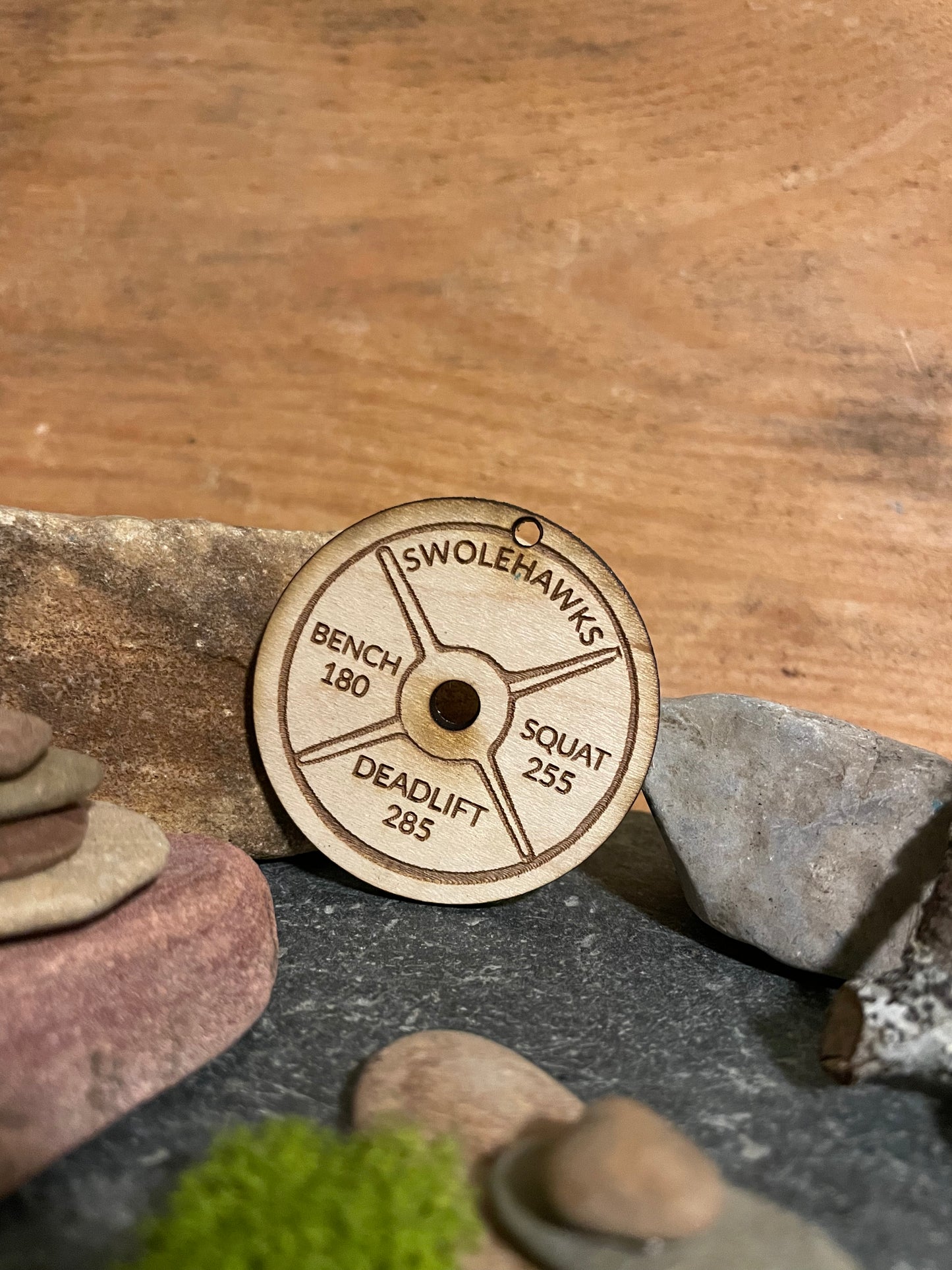 Weight Plate Max Keychain